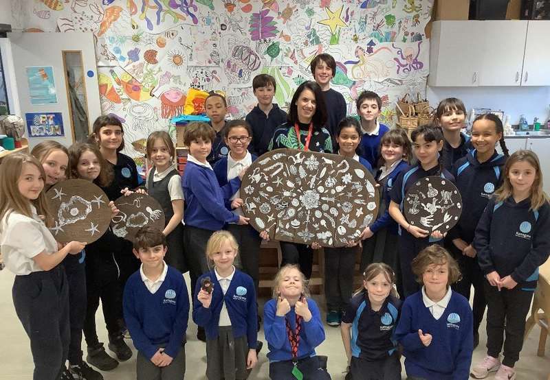 Ramsgate children get creative in sealife workshop with pro artist