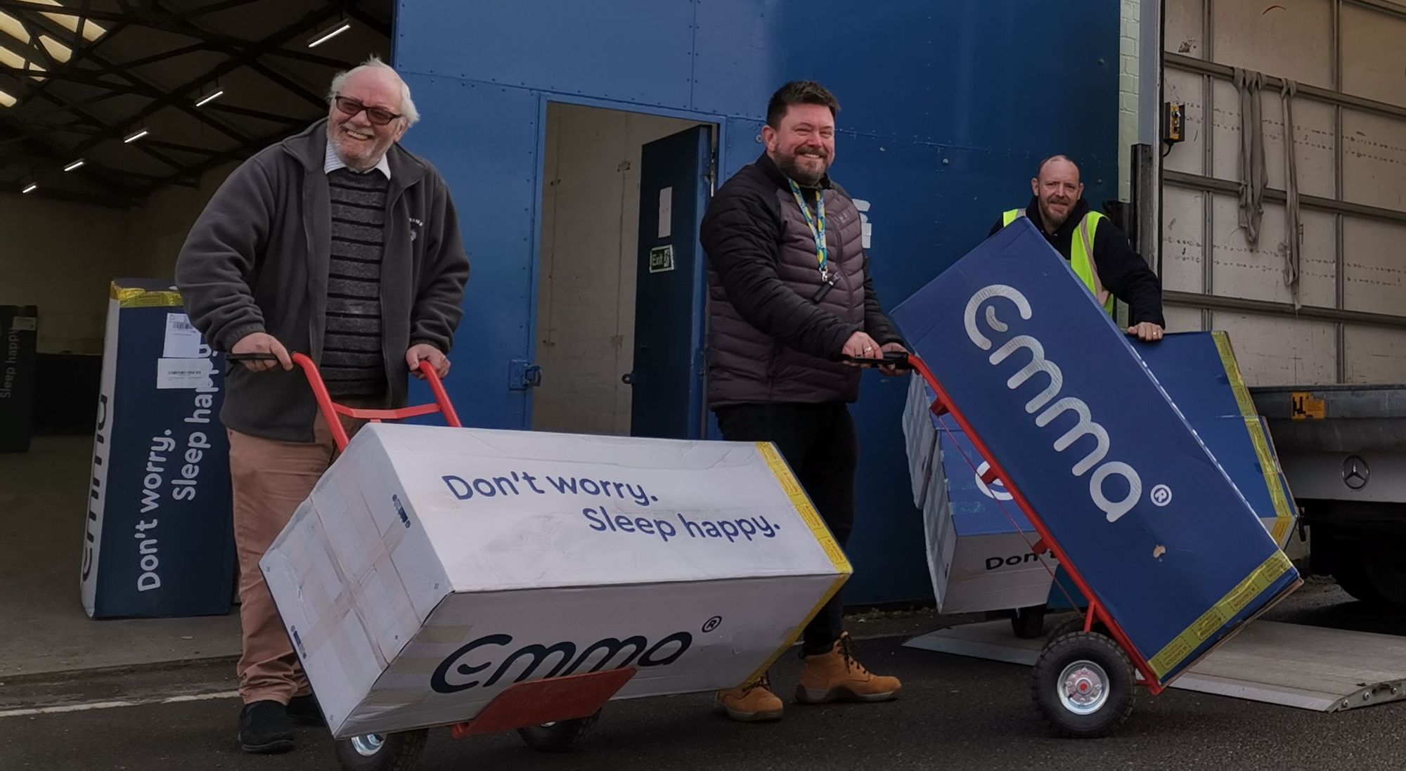 Hinckley Emmaus staff 'delighted' with mattress donation worth