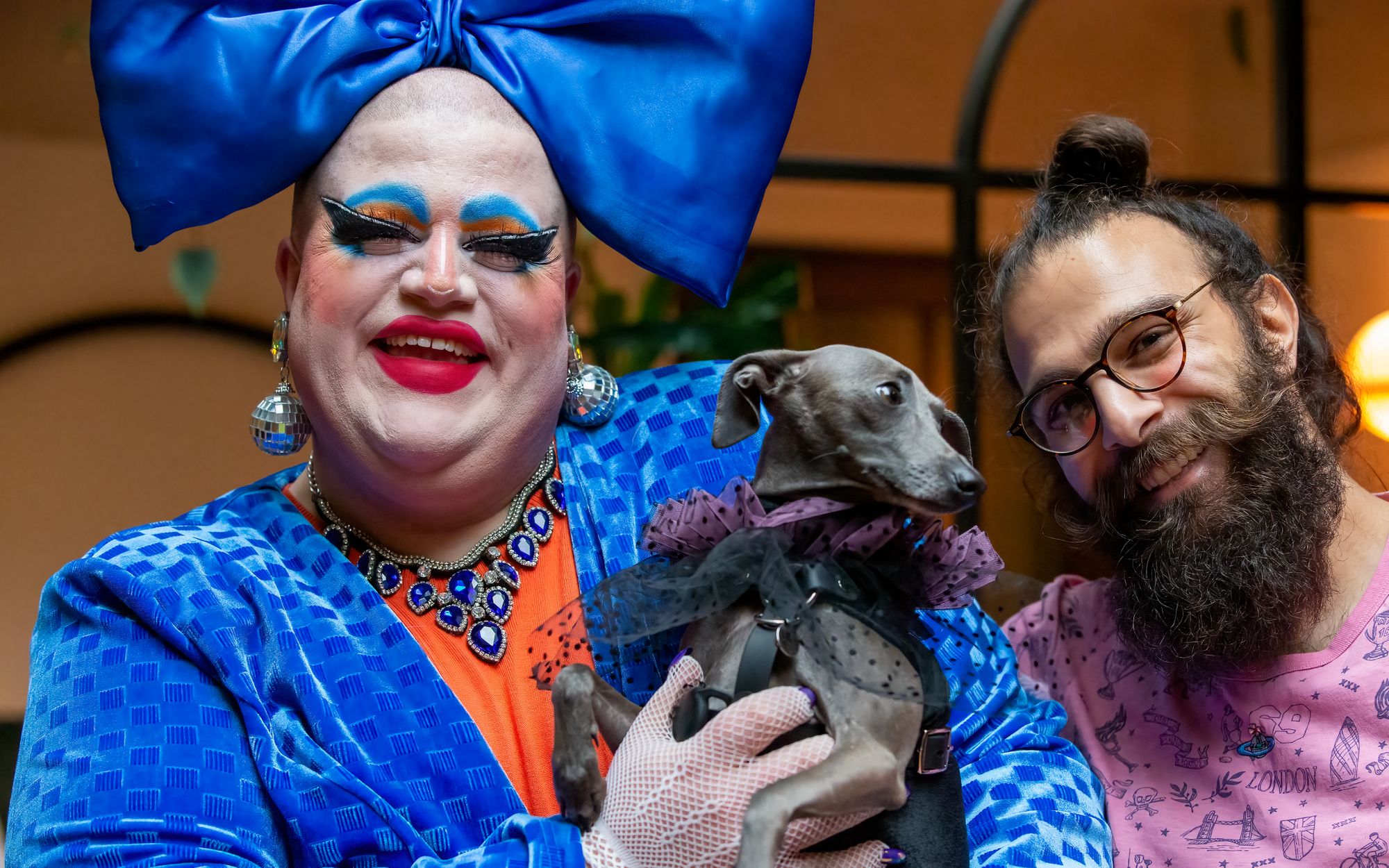In pictures: 'Unconventional' greyhound wins dog drag race in Hackney