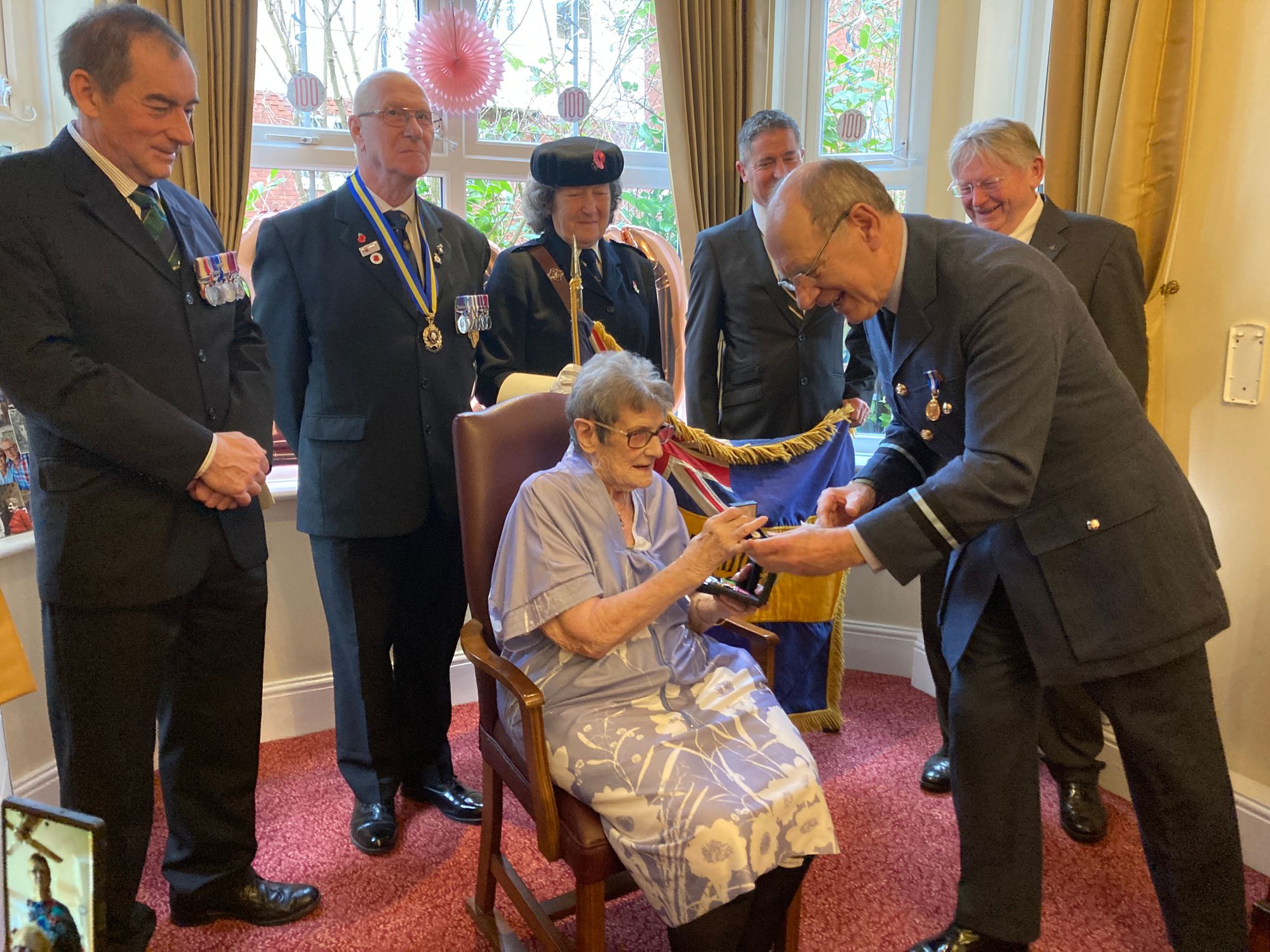 Second World War veteran presented with medals on 100th birthday
