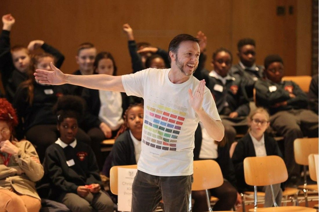 Pupils from 11 Berkshire schools enjoy author talk with Steve Cole