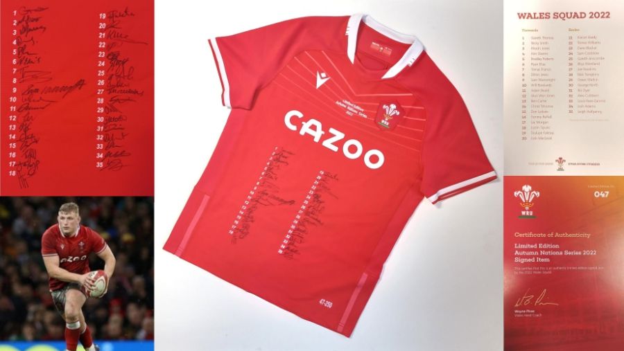 Chance to get your hands on signed Wales rugby jersey