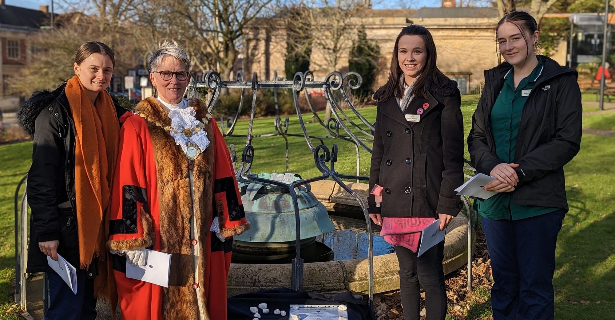 Mayor of Kettering joins care staff for Holocaust Memorial Day service