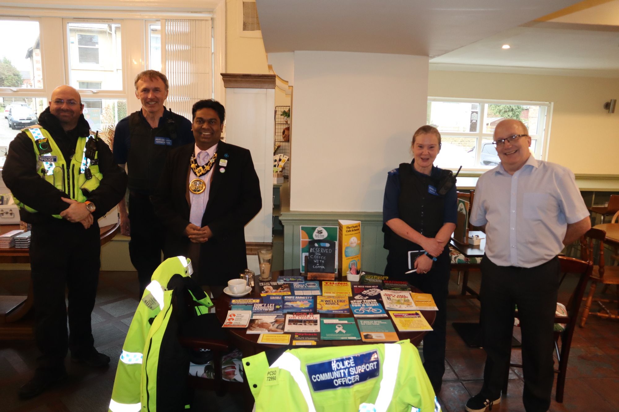 Springhill Hospice’s coffee shop used to meet with community police officers