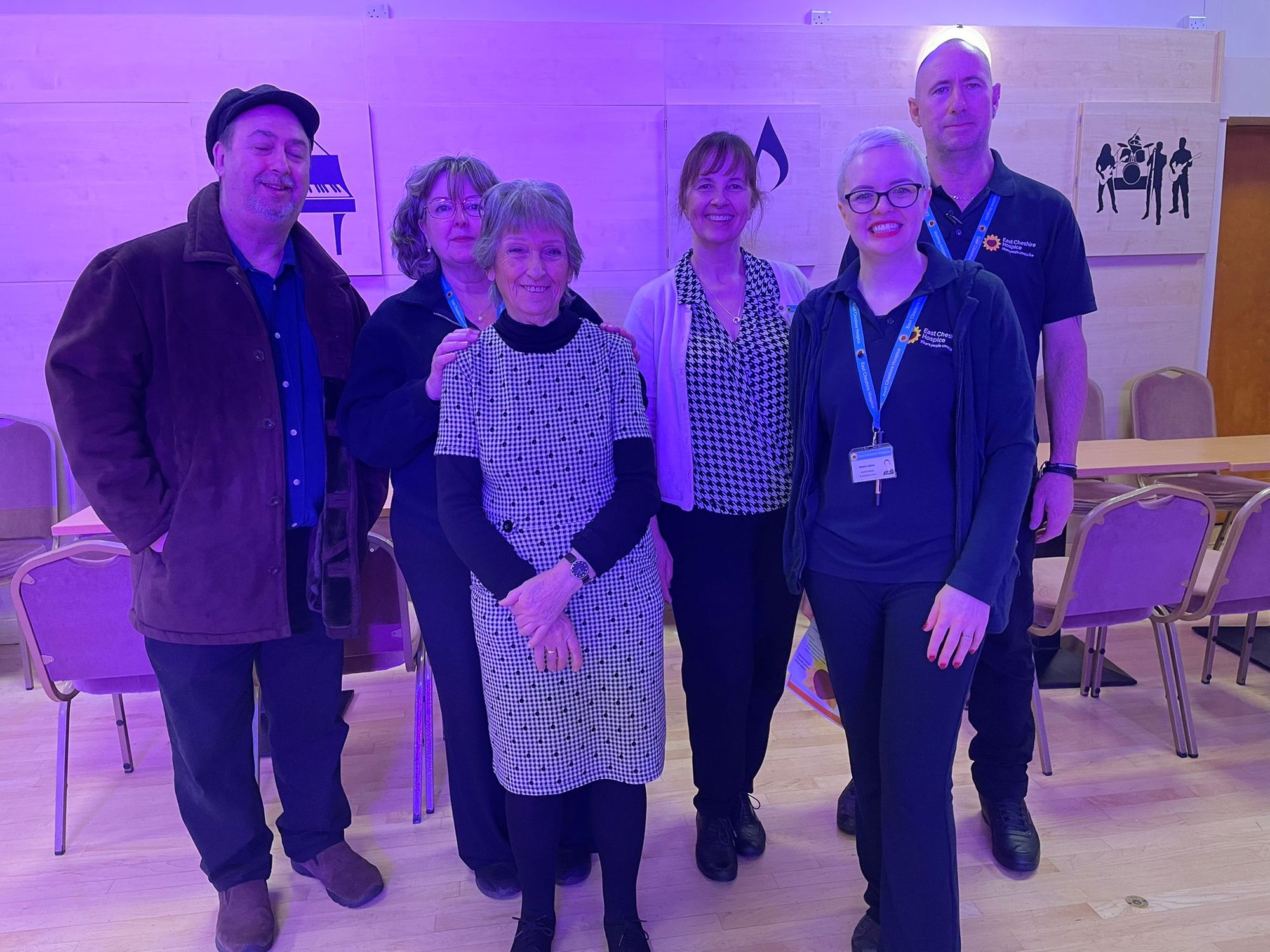 Monthly music event puts a spring in the step of East Cheshire Hospice dementia patients