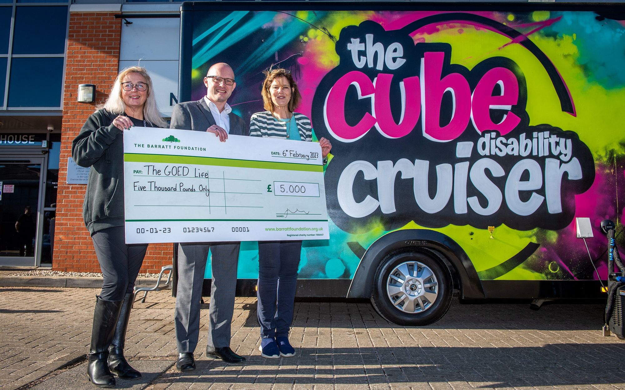 Homebuilder donates £5,000 to The Goed Life in Cambridgeshire