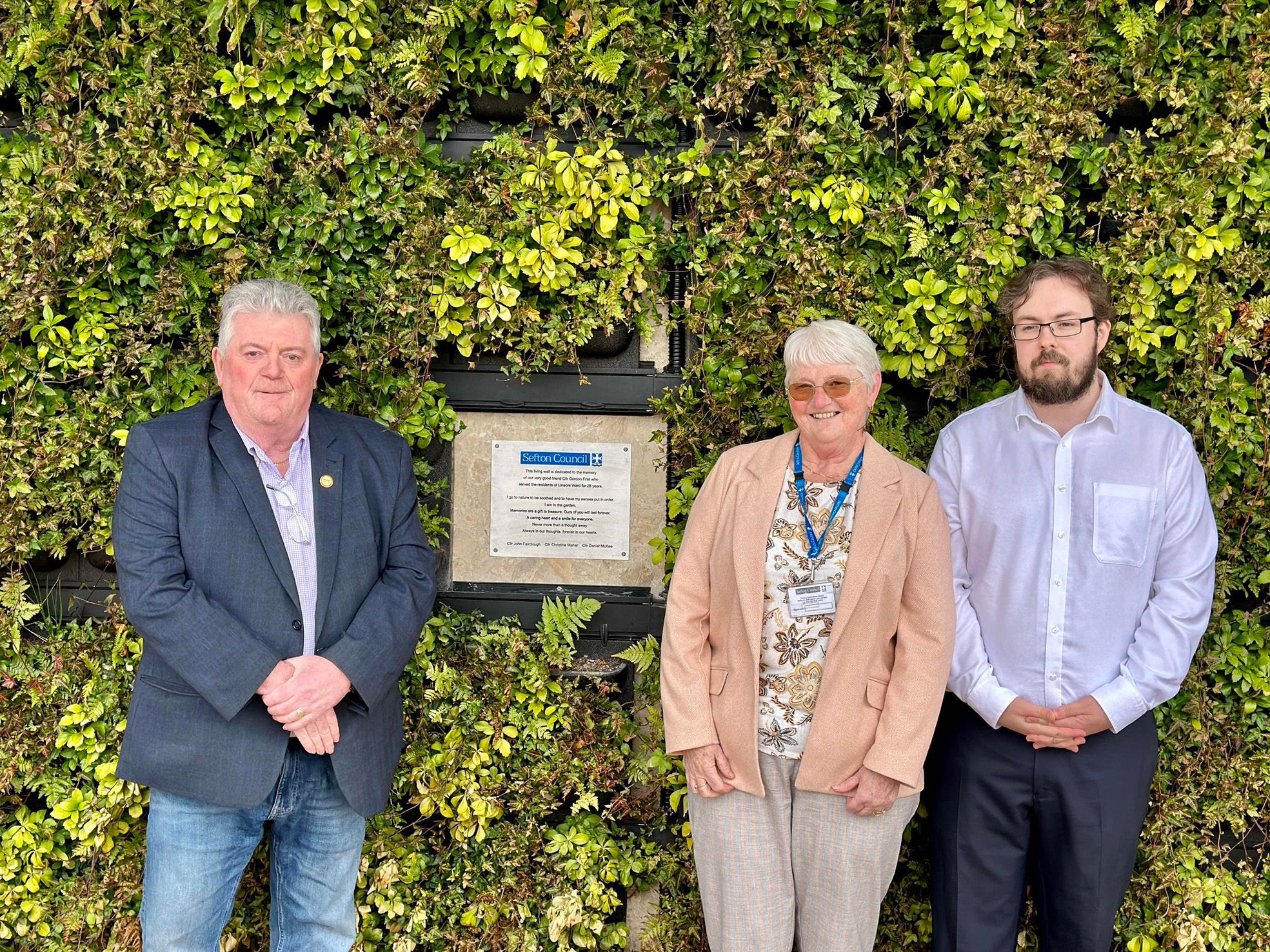 Memorial plaque unveiled in Bootle in memory of Sefton councillor