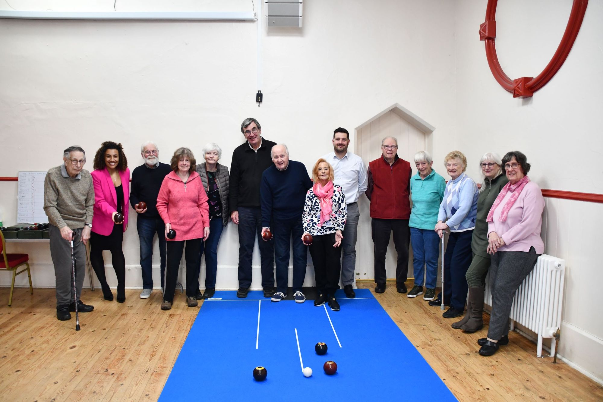 Darlington carpet bowlers benefit from new equipment thanks to grant
