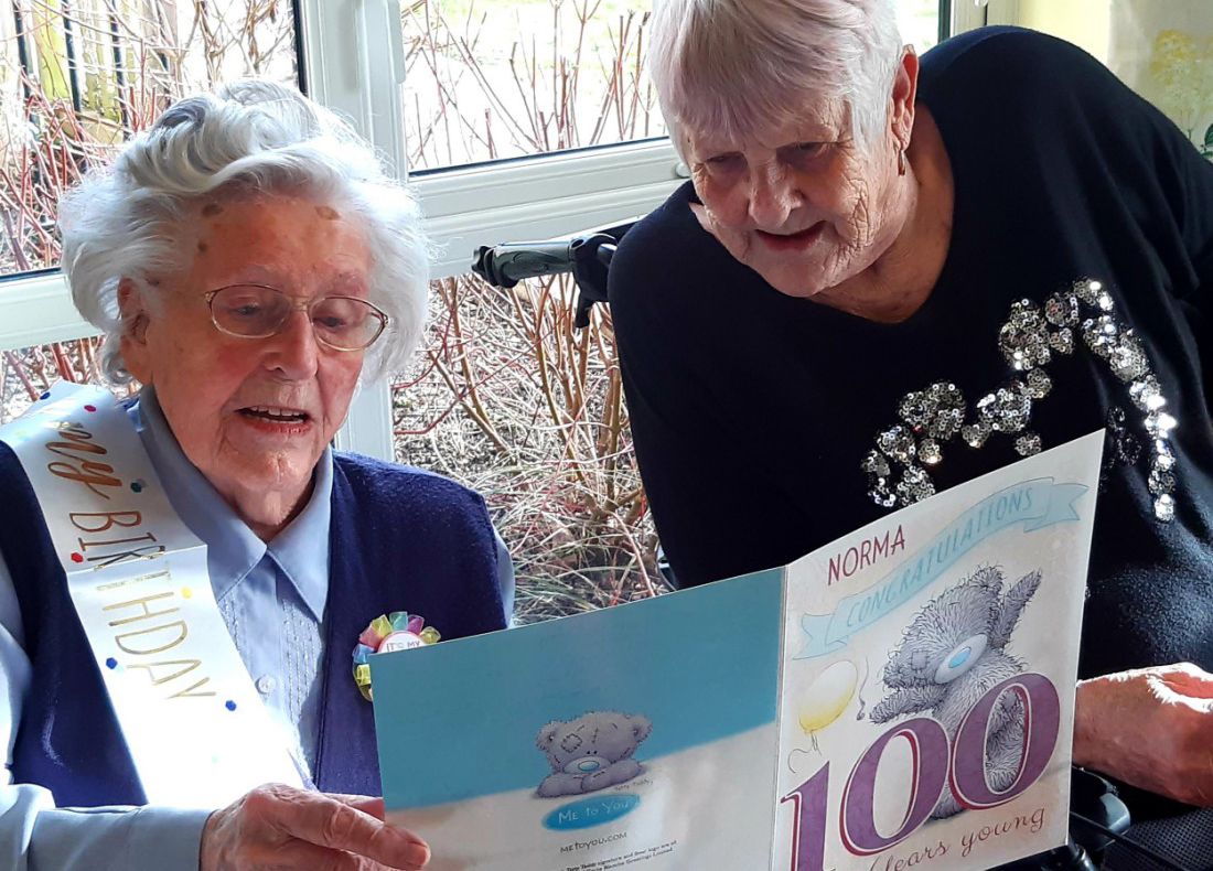 Get out and enjoy life! says 100-year-old Norma from Hertfordshire
