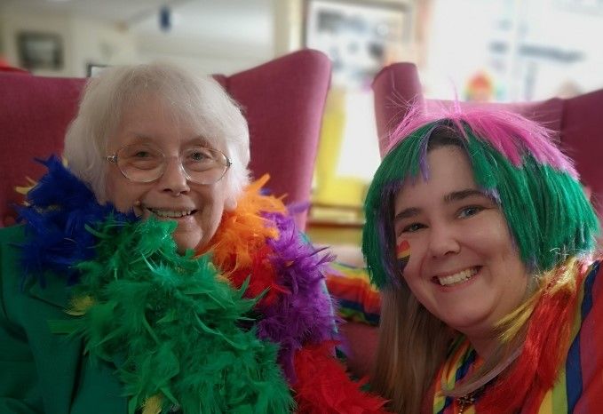 Grassington care home celebrates LGBT History Month with flags and fun
