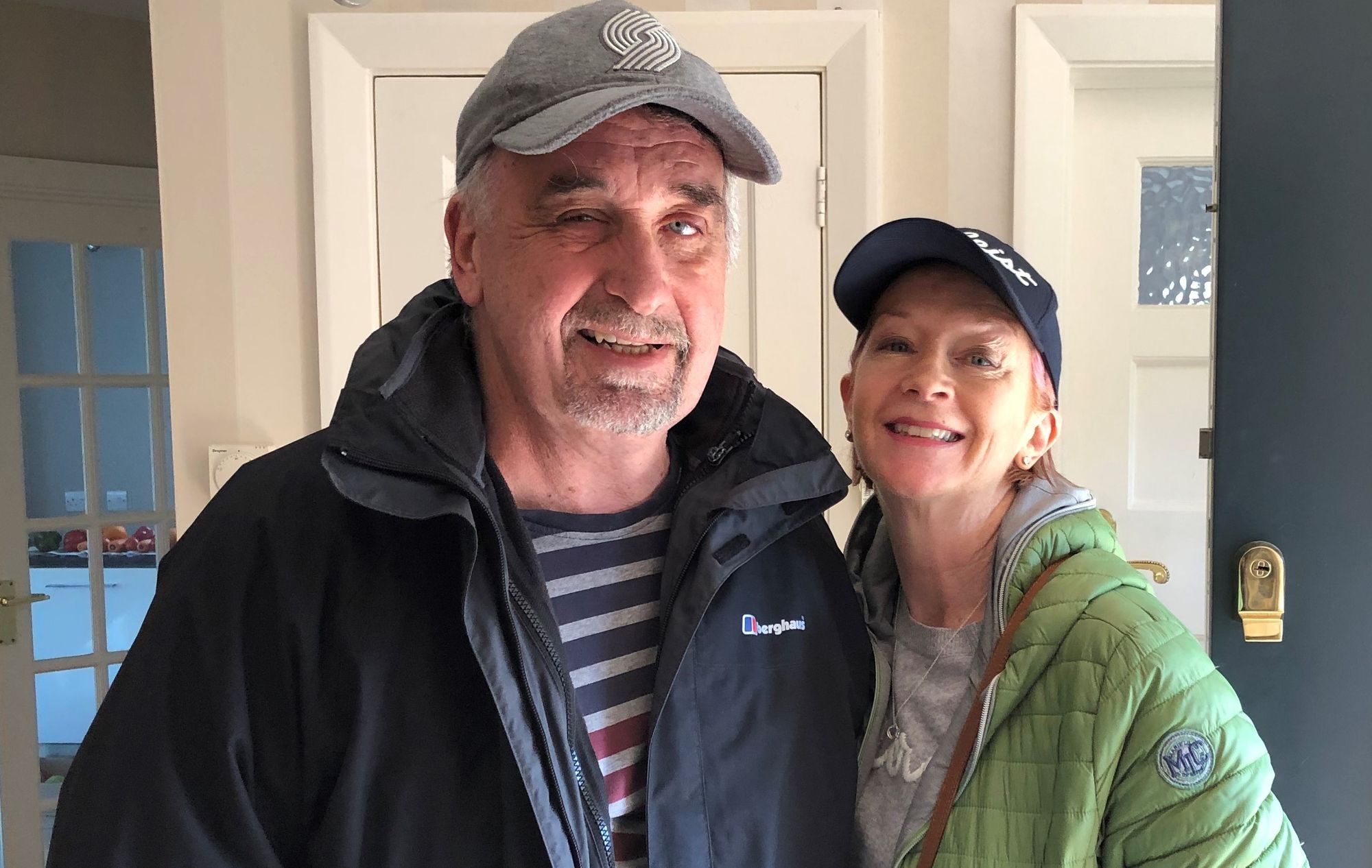 Cheam widow knits beanie for Wear a Hat Day in memory of husband
