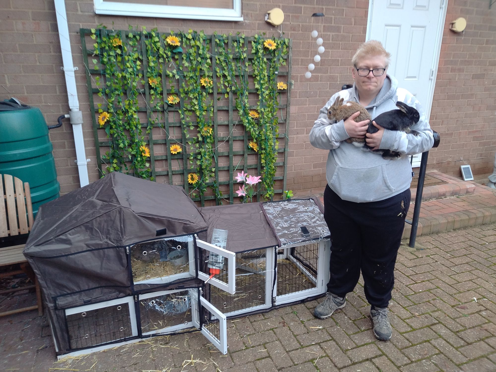 David welcomes two furry friends thanks to a national charity