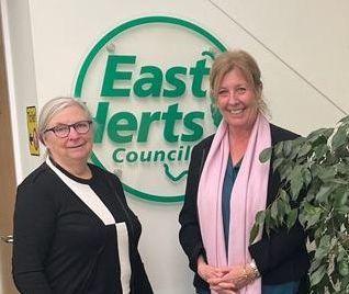 Julie Marson MP meets with East Herts Council leader to discuss community issues
