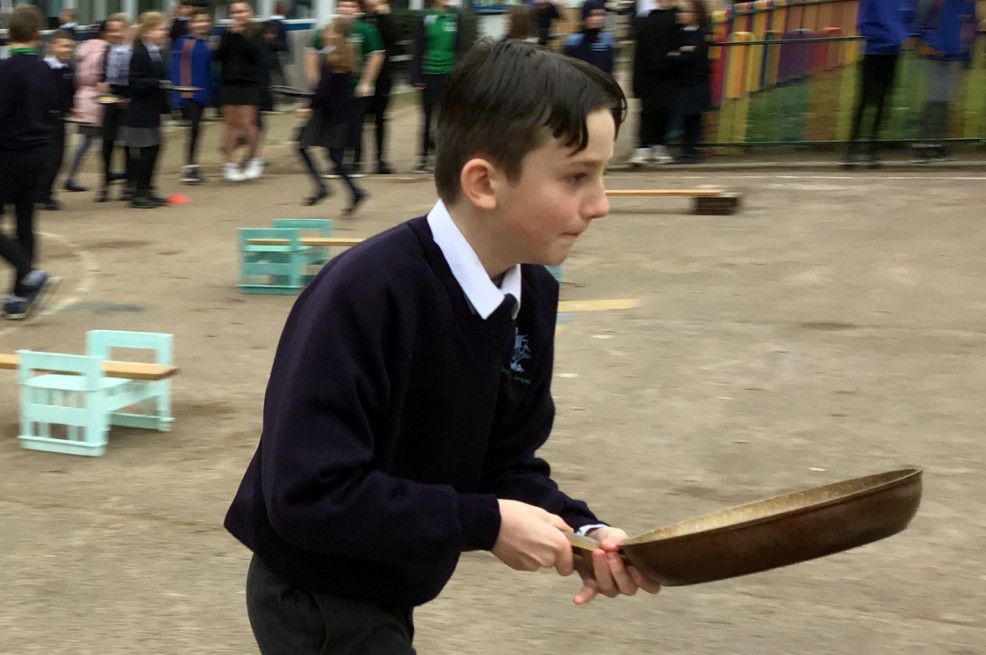 Broadstairs pupils have 'flippin’ marvellous' time on Pancake Day
