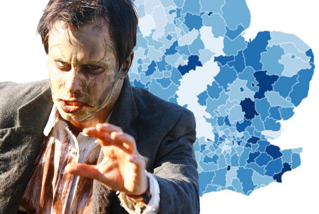 Kent and Essex are safest places to be during zombie apocalypse