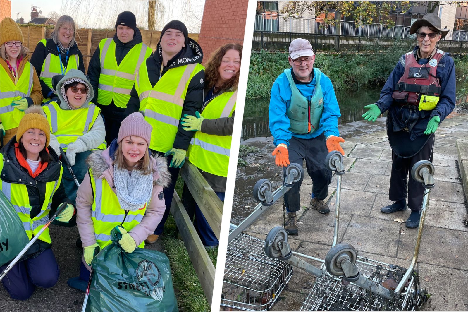 Litter pickers in Stafford celebrate five ton haul during 2022
