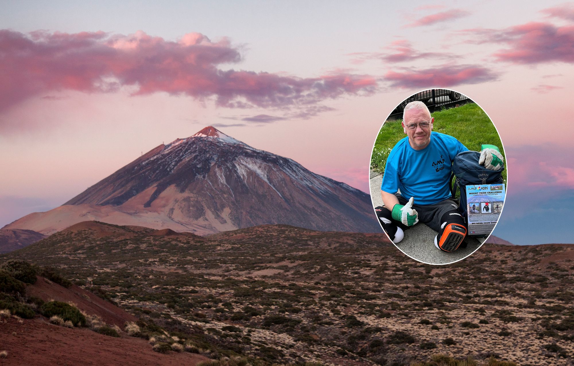 Double amputee from Widnes to crawl up active volcano