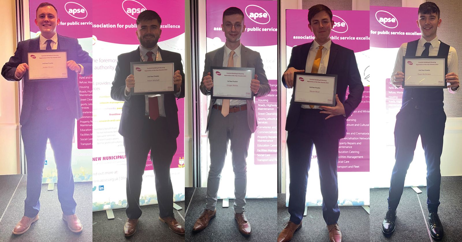 Council apprentices were finalists at prestigious awards