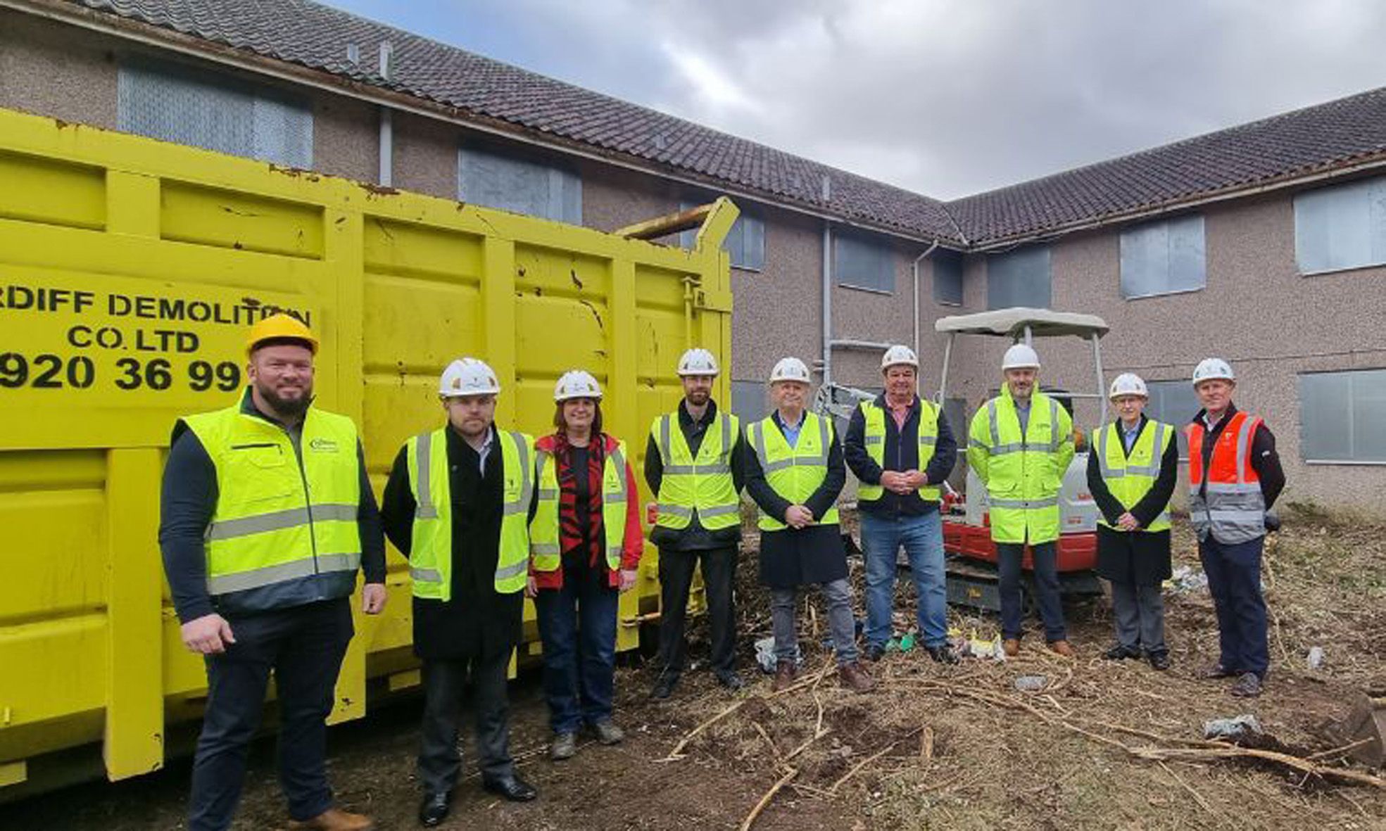 Demolition of a derelict care home in Risca has begun