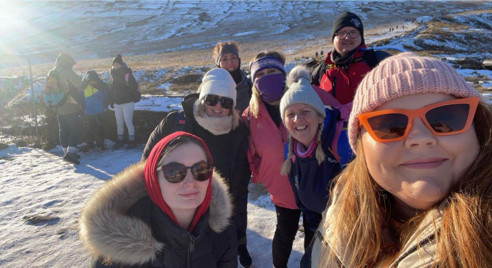 Staff from Ysgol Gymraeg Gilfach Fargod climbed equivalent of Mount Everest to raise money for  pupil diagnosed with Leukaemia