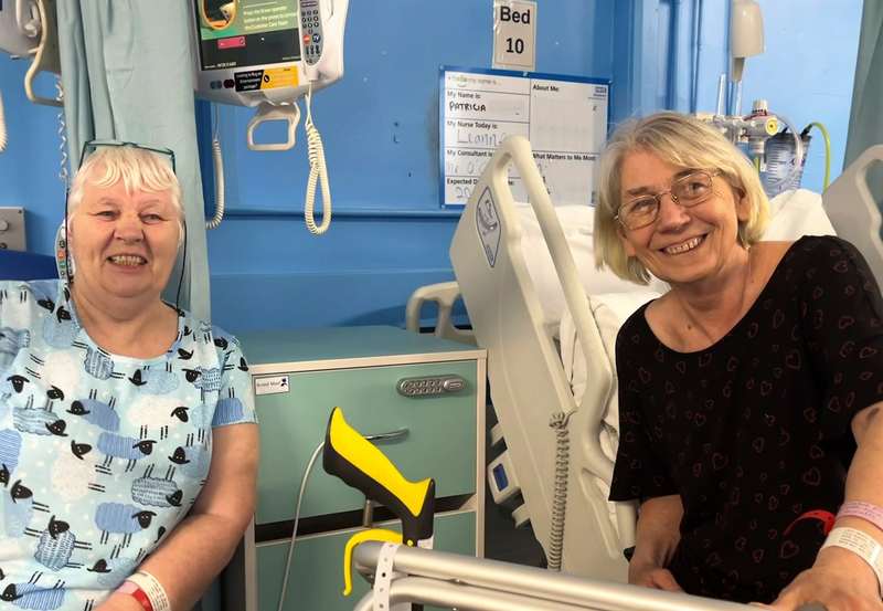 Incredible coincidence leads to sisters having same day ops -from same hospital ward