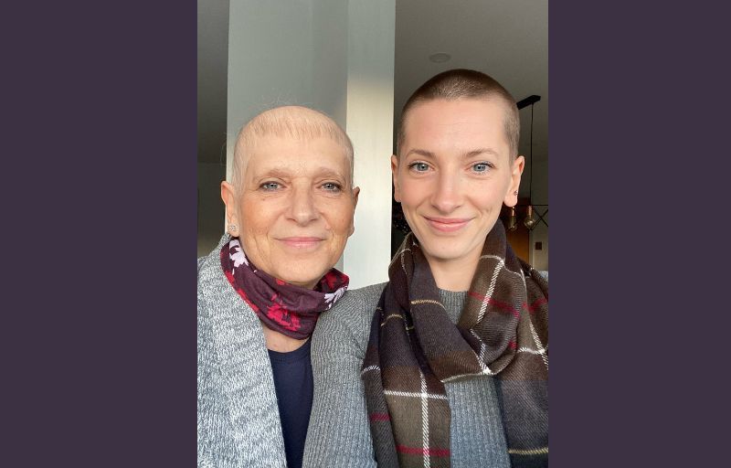Chesterfield daughter 'braves the shave' to support mum with rare breast cancer