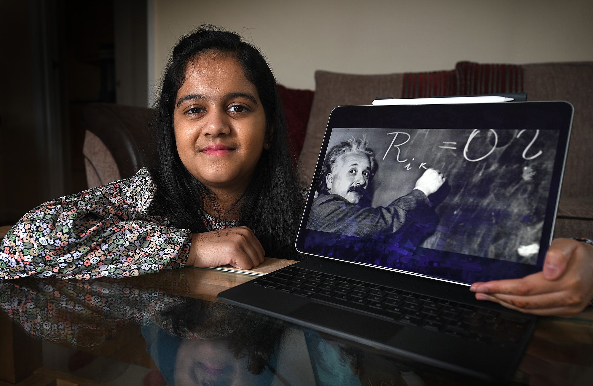 Schoolgirl, 12, 'over the moon' after landing IQ score higher  than Einstein and Hawking