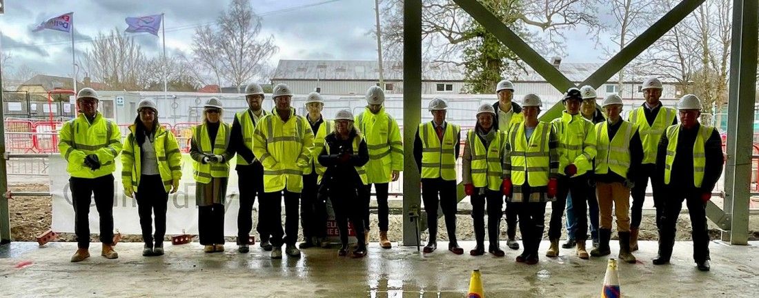 Topping off ceremony for Edenbridge Memorial Health Centre