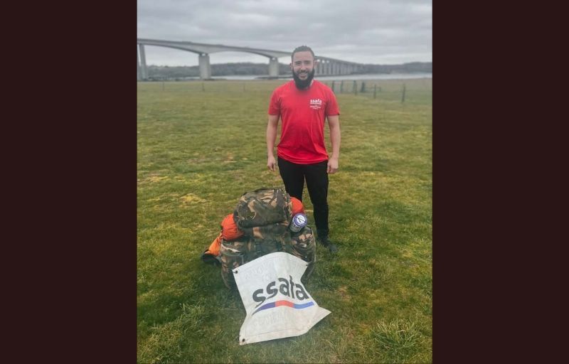 Scottish veteran hits halfway mark on fundraising UK coastline walk