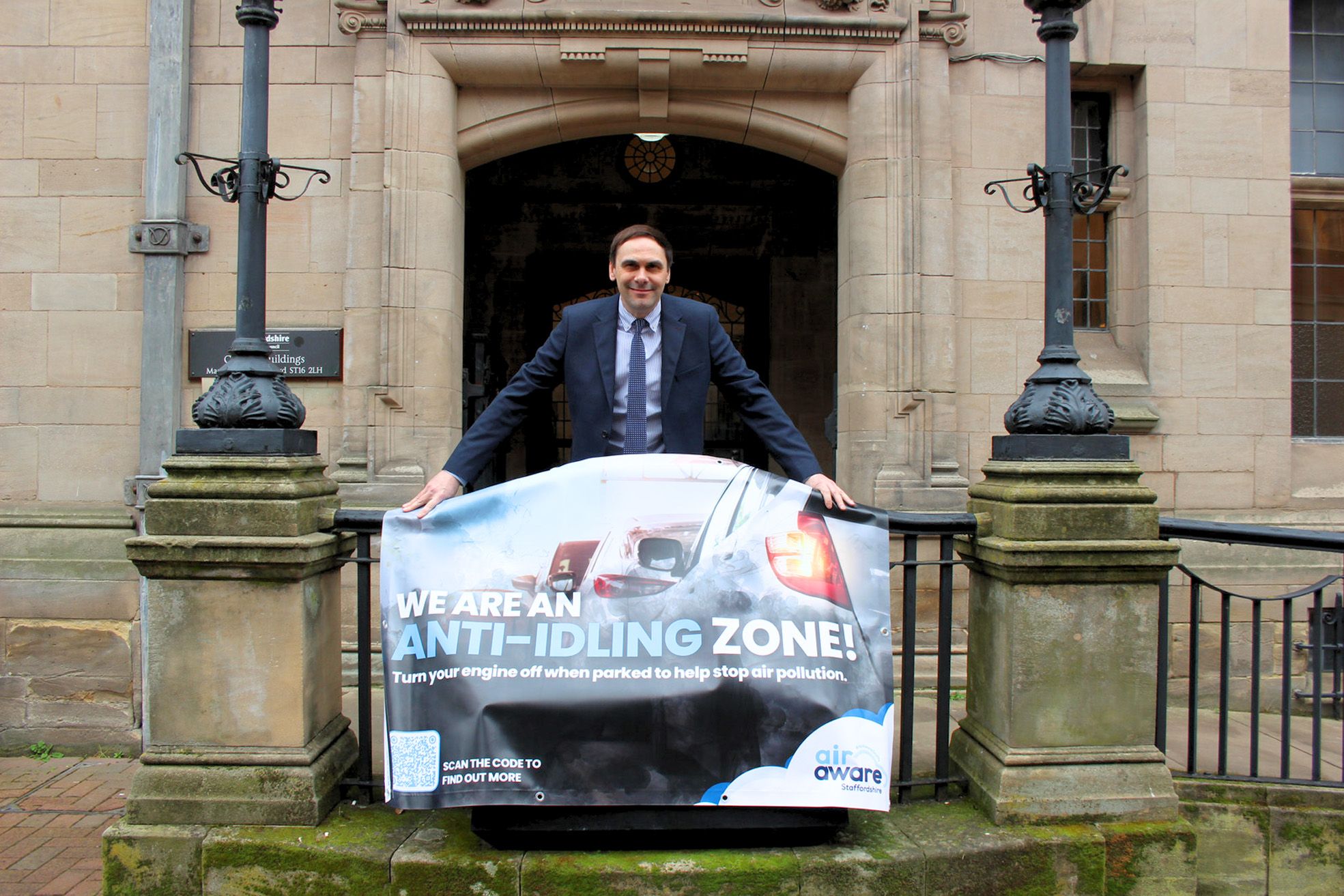 Get behind Staffordshire Council's clean air campaign and switch off engines