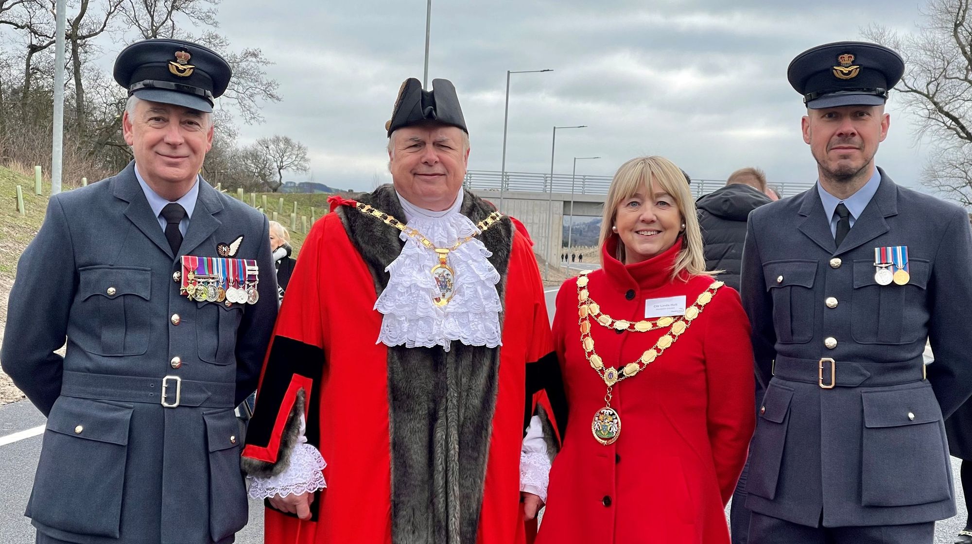 Formby’s 611 Squadron celebrates 'legendary' aircraft designer at road opening event