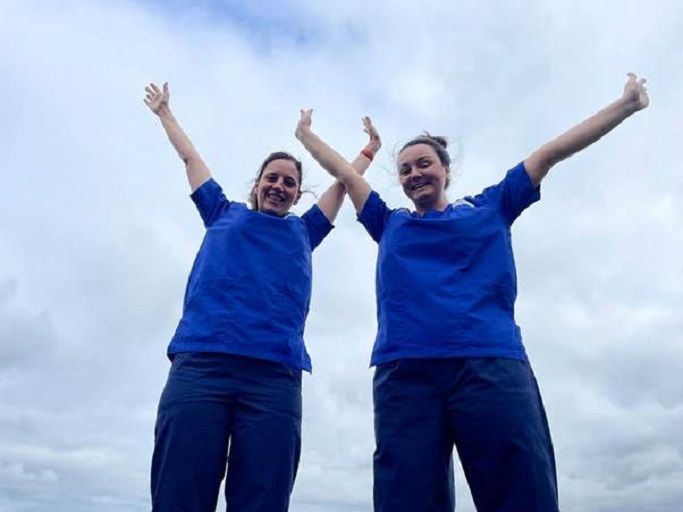 Conwy Valley nurses take on skydive for Tŷ Gobaith children’s hospice