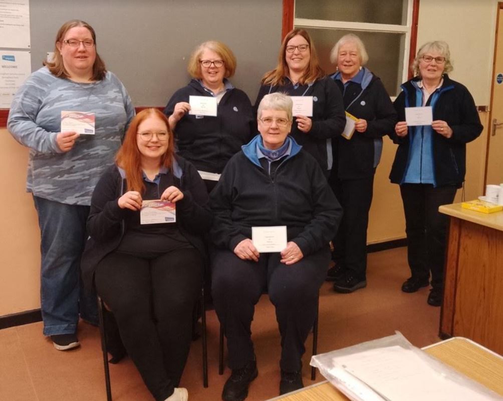 Rochdale Girl Guides division hand out service awards