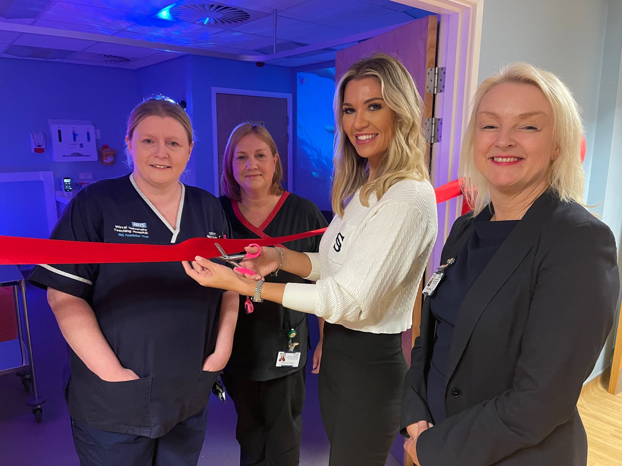 Christine McGuinness unveils sensory suite at Wirral hospital