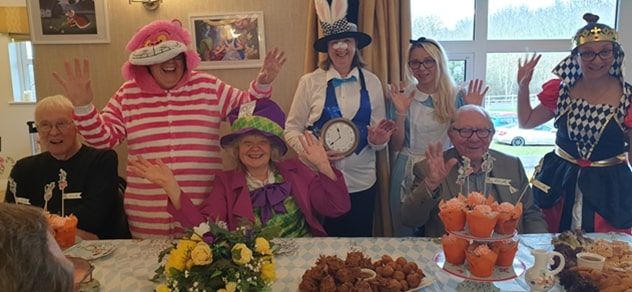 Alice in Wonderland tea party a 'definite hit' at Stratford-Upon-Avon care home