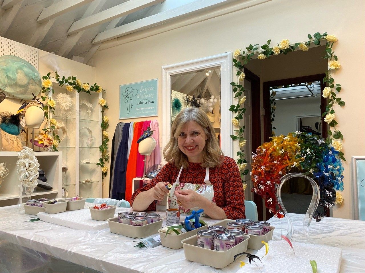West Sussex milliner pulls out all the stops for Brain Tumour Research's Wear A Hat Day