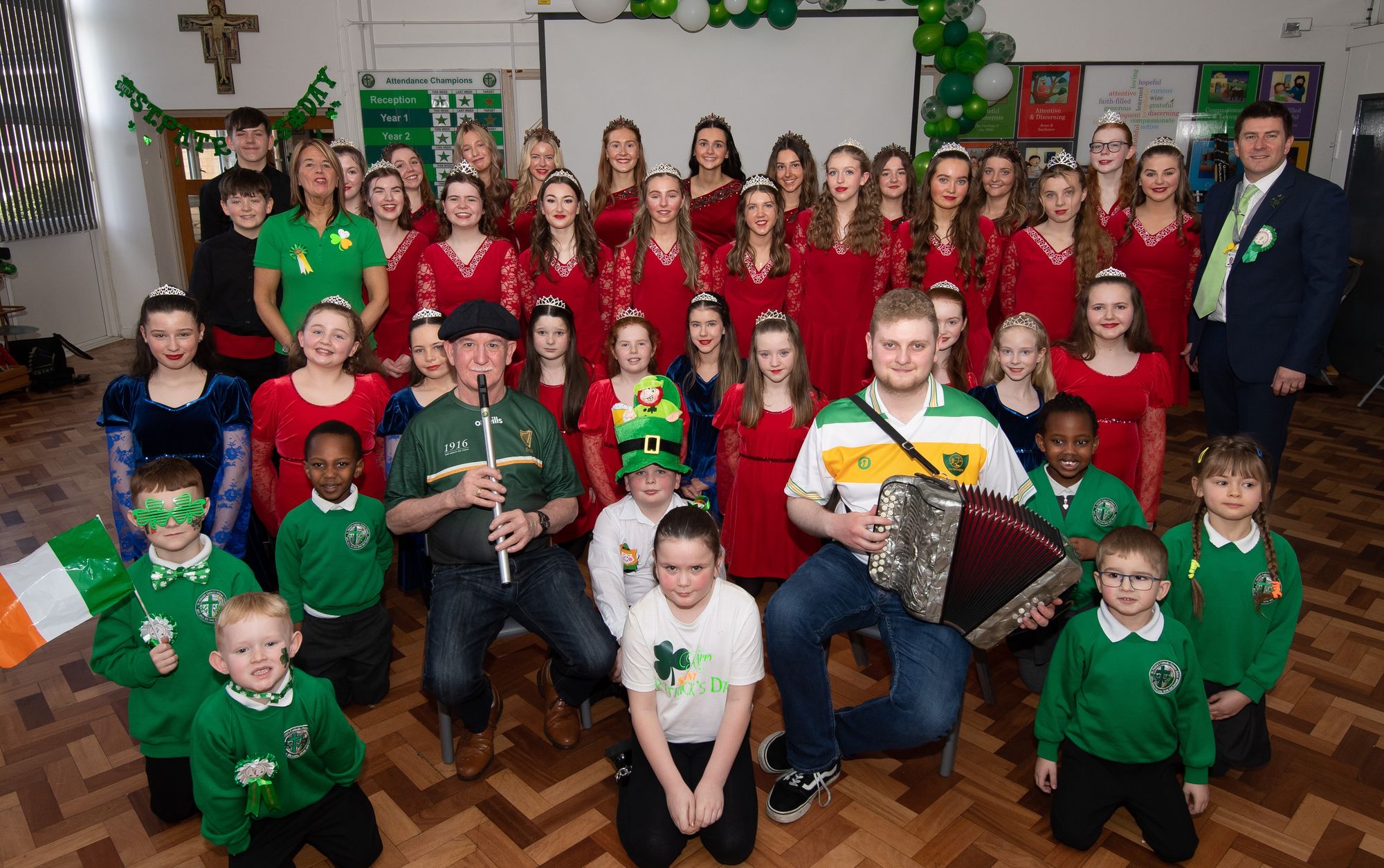 Coventry school joined by performers to celebrate St Patrick's Day