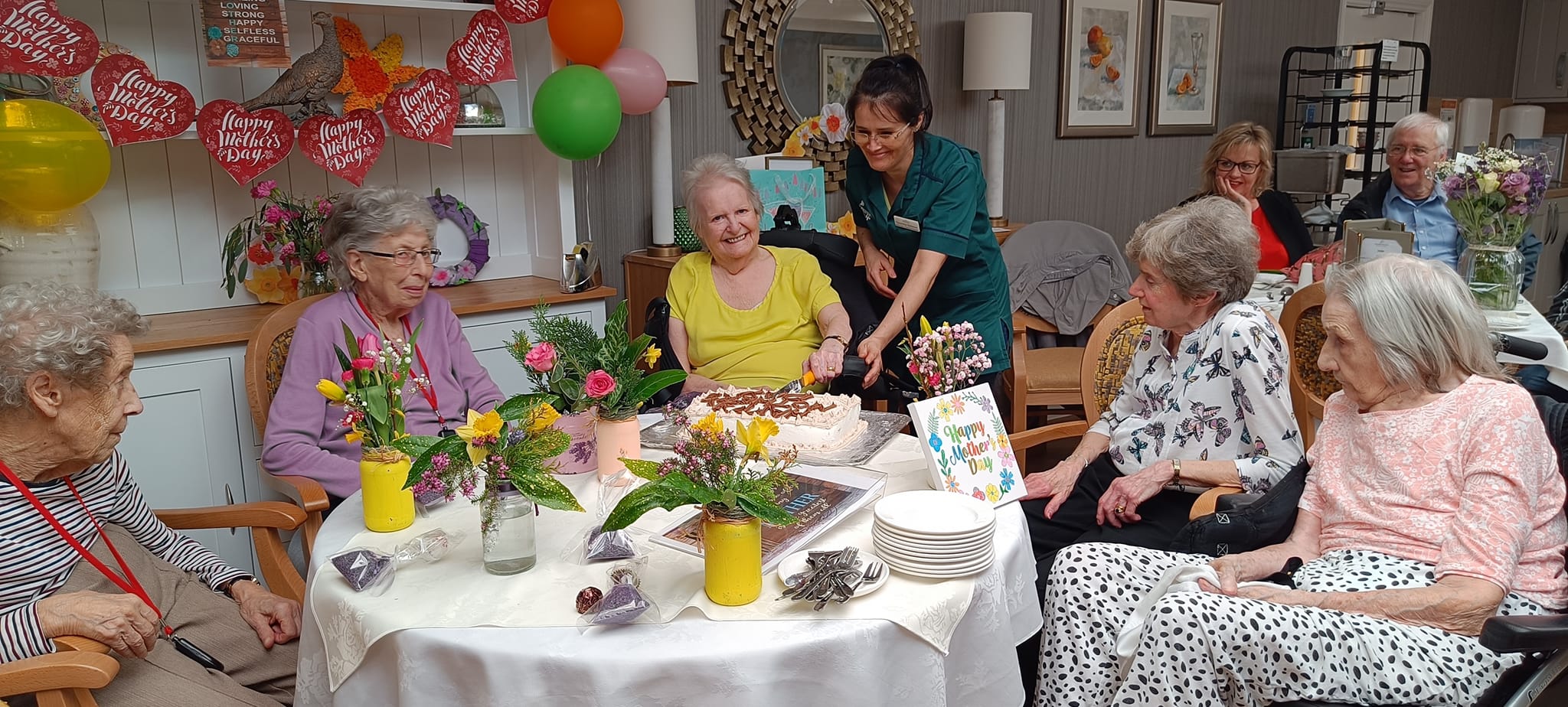 Drayton care home celebrates Mother's Day with afternoon tea and family