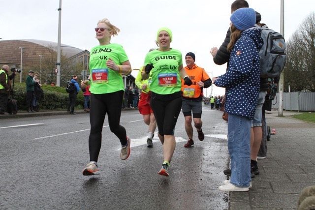 Blind Lampeter runner raises over £500 for Guide Dogs Cymru