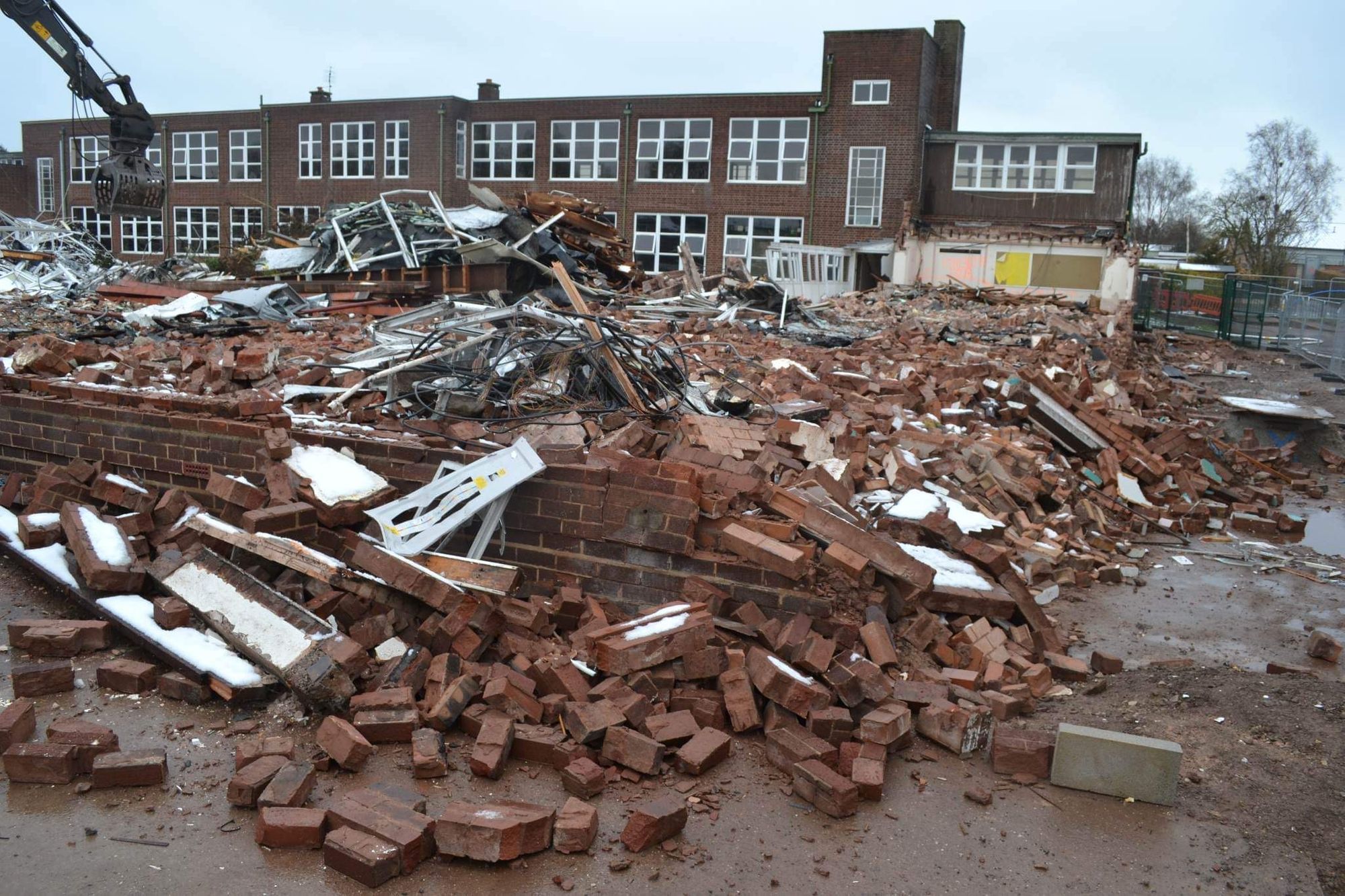 Staff and student share memories as Stafford school demolished