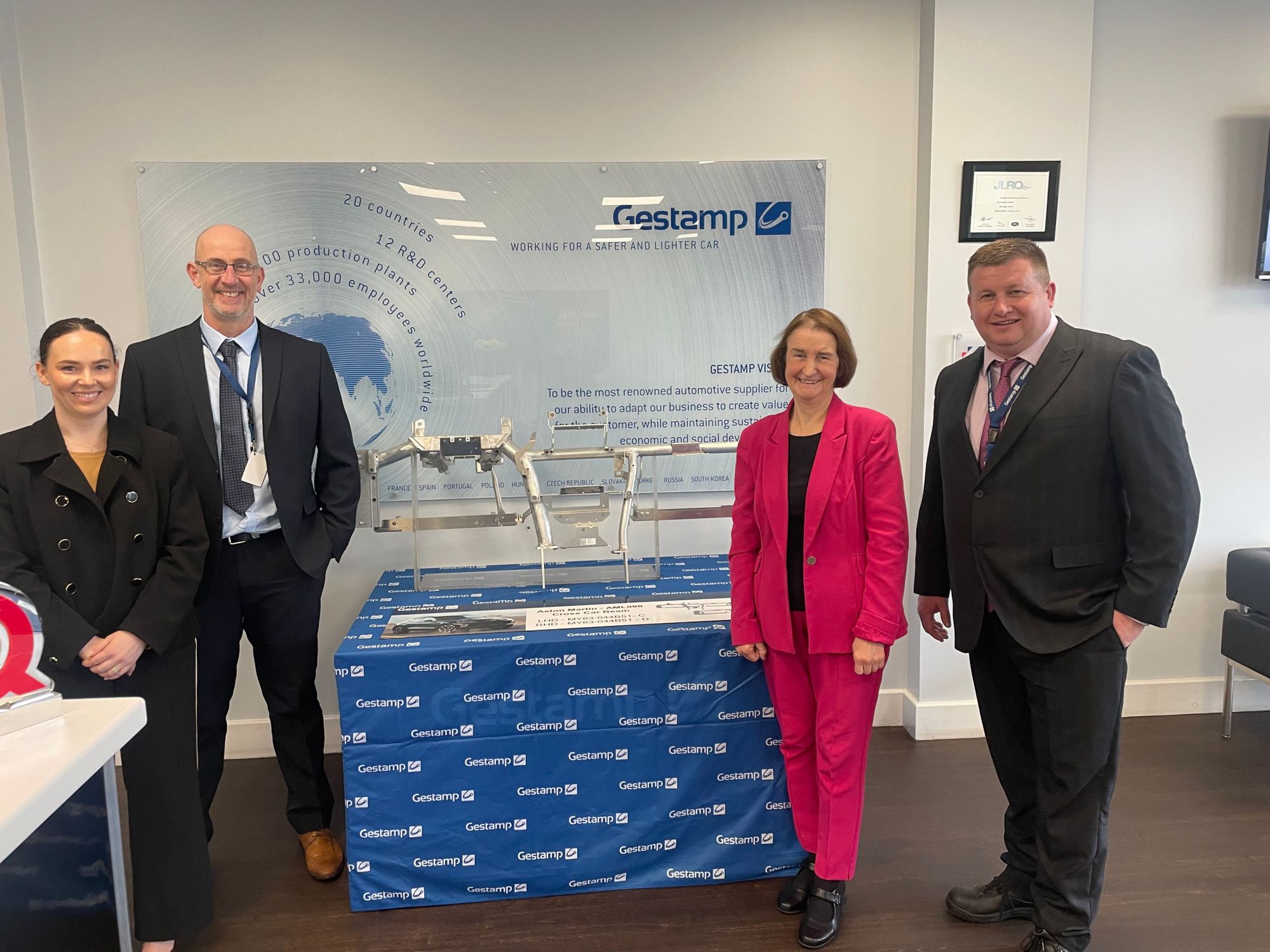 Llanelli MP Nia Griffith visits Gestamp car component plant