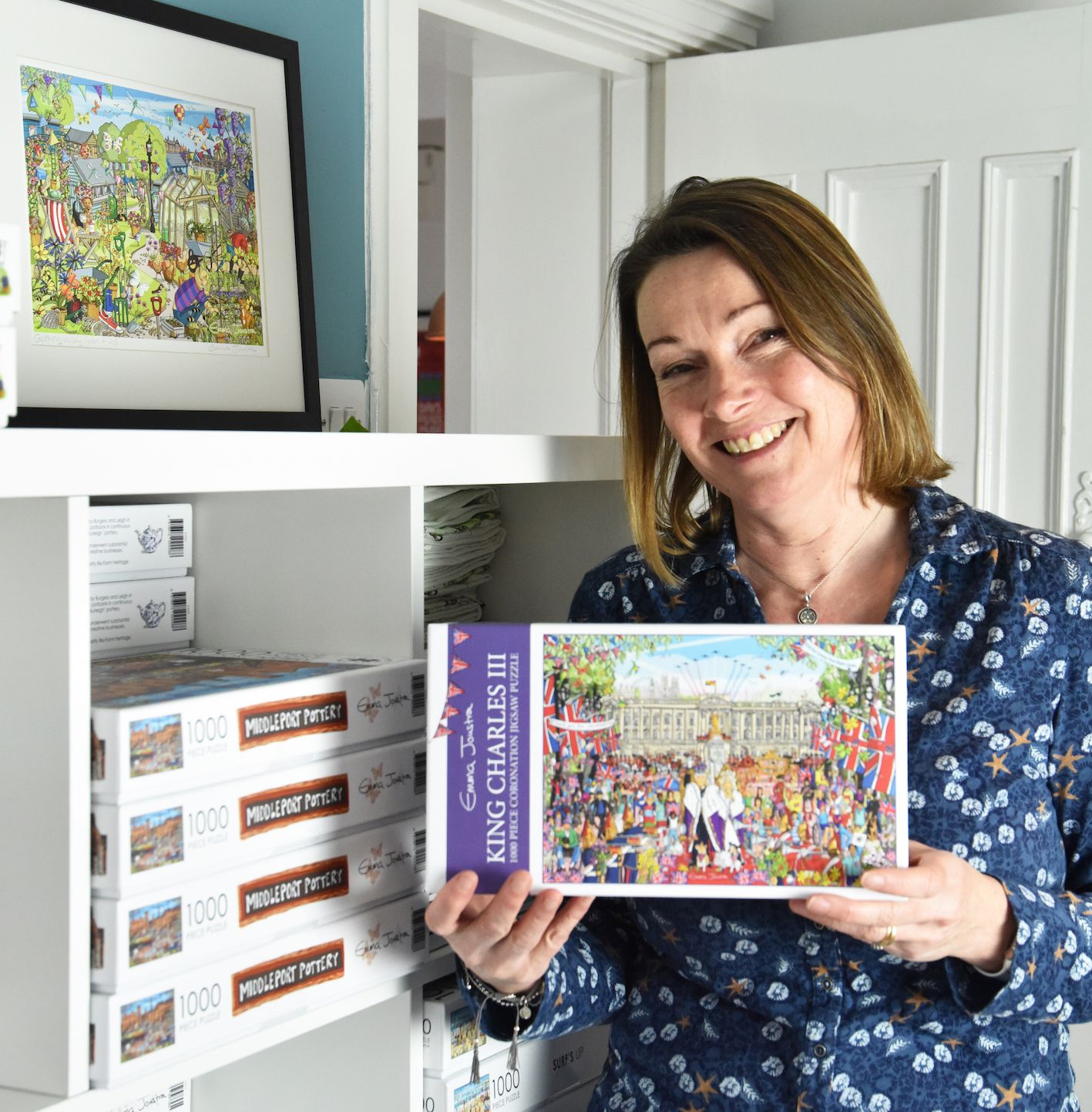 Stone artist creates coronation jigsaw for Stafford start-up