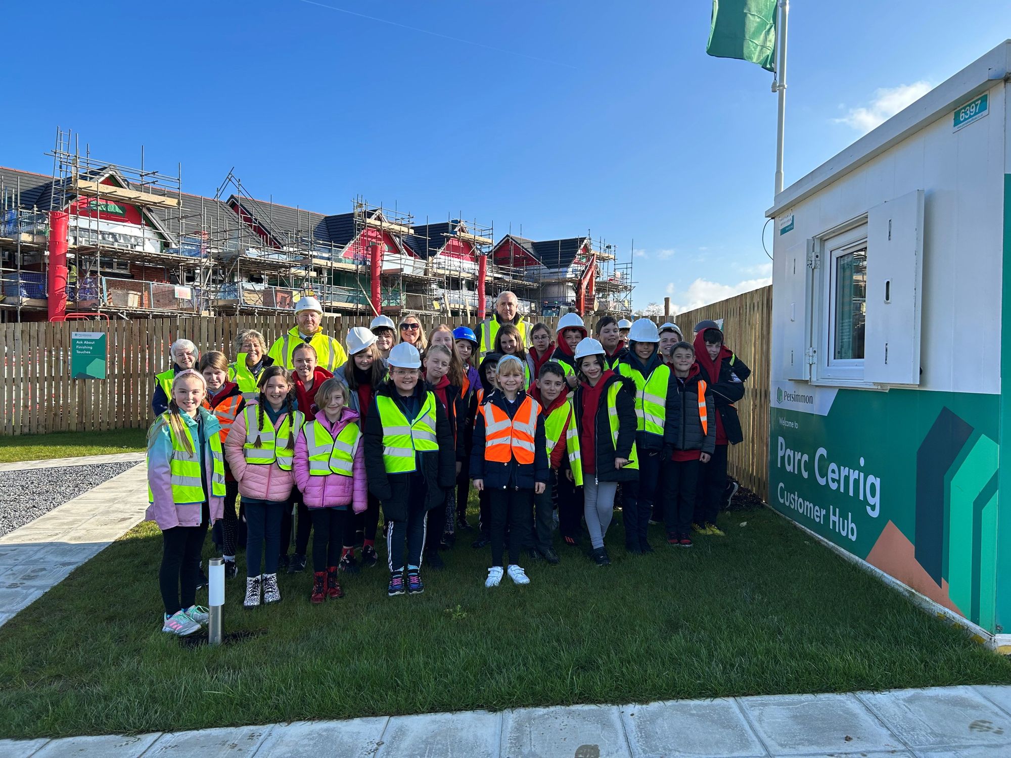 Housebuilder gives Cross Hands school pupils chance to swap classes for construction site