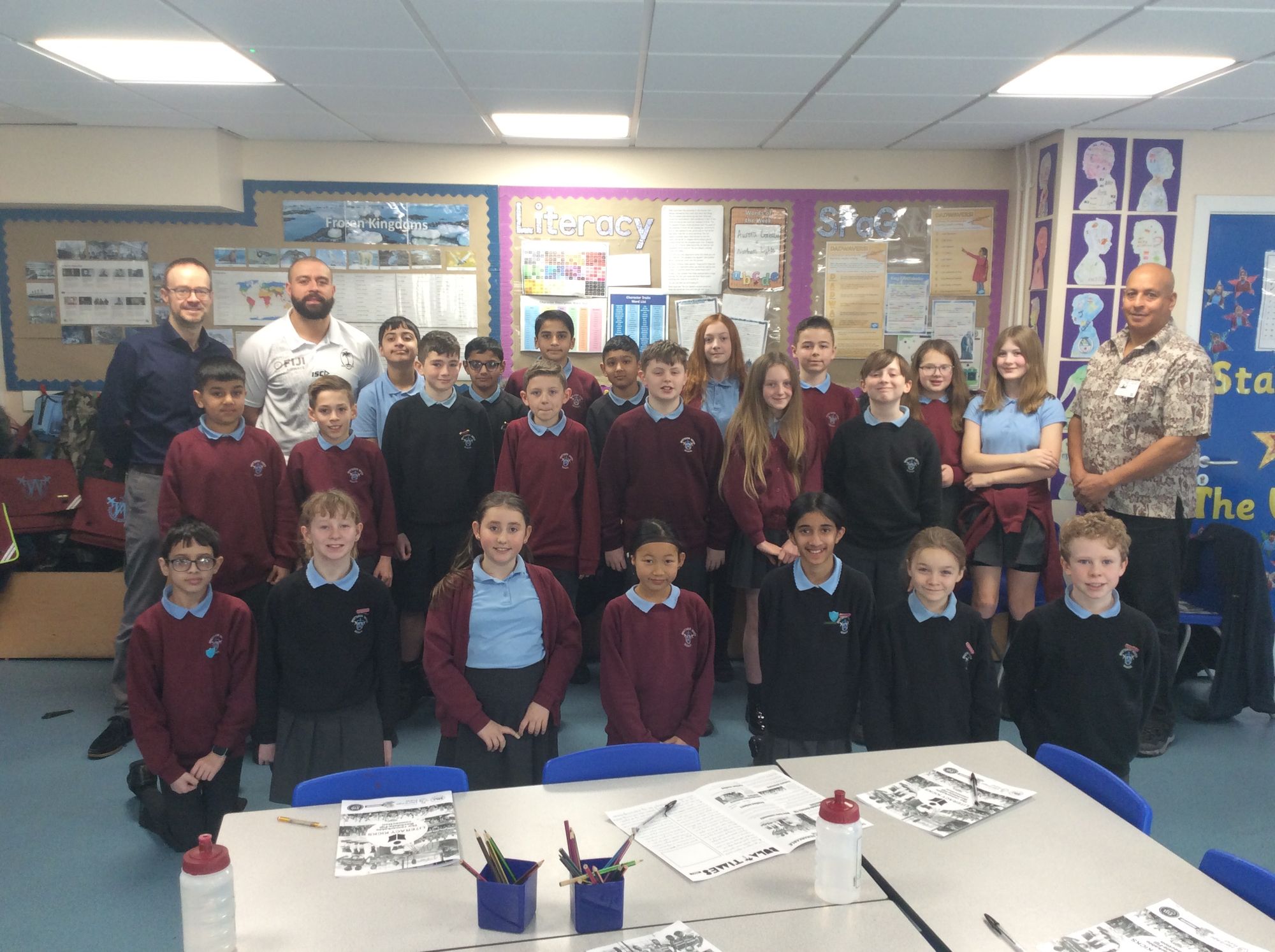 Rochdale school children learn about town’s sporting links to Fiji