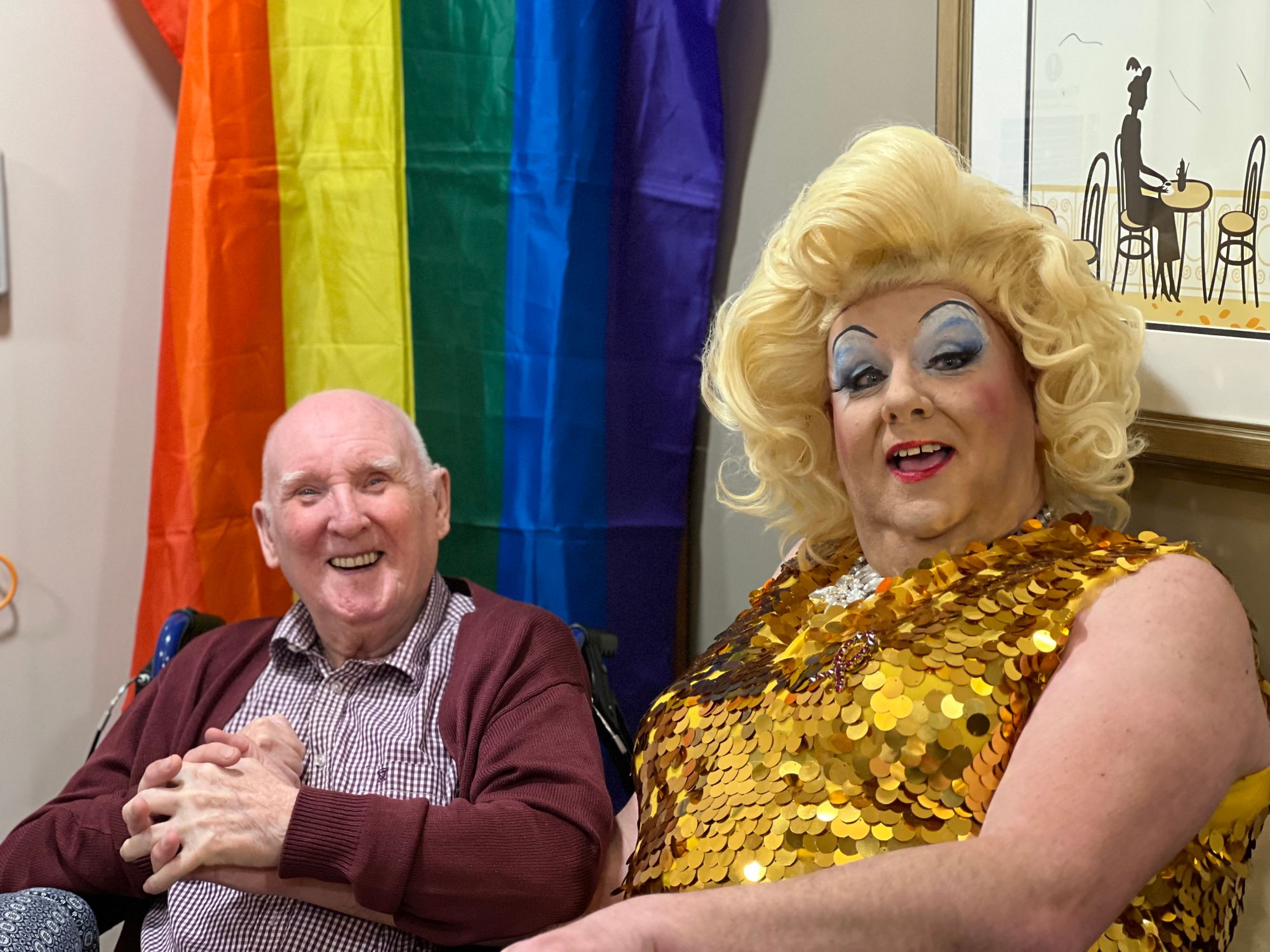 St Ives care home welcomes special guest to celebrate Pride month
