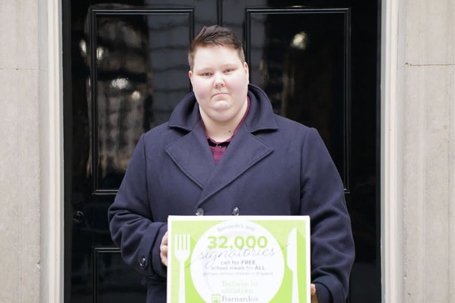 South Ribble youngster takes free school meal petition to Downing Street