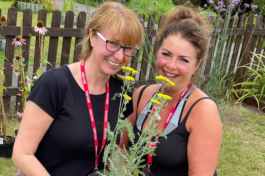 Employee volunteering programme helps bring nature to a Cheshire care provider