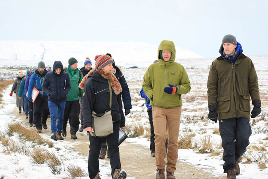 Team travels from the USA to see 30by30 plans for the Peak District