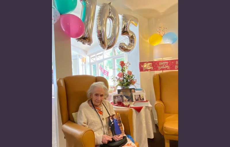 Enjoy an occasional glass of red wine says 105-year-old Winnifred