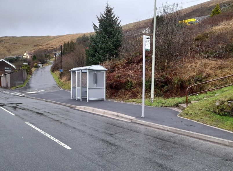 Bus stop upgrades completed across the Rhondda